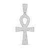 Thumbnail Image 1 of Cubic Zirconia Ankh Necklace Charm in Sterling Silver