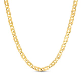 3.4mm Diamond-Cut Bird's Eye Chain Necklace in 10K Hollow Gold - 18 ...