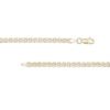 Thumbnail Image 2 of 3.4mm Diamond-Cut Mariner Chain Necklace in 10K Hollow Gold - 18&quot;