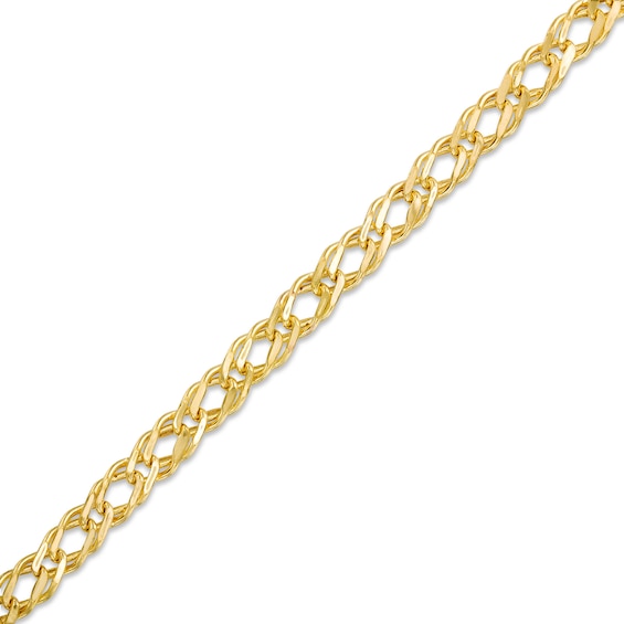 4.10mm Diamond-Cut Rambo Chain Bracelet in 10K Hollow Gold - 7.5"