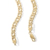 Thumbnail Image 3 of 5.1mm Diamond-Cut Rambo Chain Necklace in 10K Hollow Gold - 20&quot;