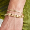 Thumbnail Image 2 of 5.10mm Diamond-Cut Rambo Chain Bracelet in 10K Hollow Gold - 8.5&quot;