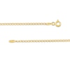 Thumbnail Image 2 of 10K Solid Gold Diamond-Cut Light Curb Chain - 18&quot;