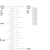 Thumbnail Image 2 of 1/6 CT. T.W. Diamond Three Row Huggie Hoop Earrings in Sterling Silver