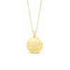 Thumbnail Image 0 of Diamond Accent Virgo Zodiac Disc Necklace in Sterling Silver with 14K Gold Plate - 18"