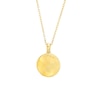 Thumbnail Image 1 of Diamond Accent Virgo Zodiac Disc Necklace in Sterling Silver with 14K Gold Plate - 18"