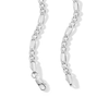 Thumbnail Image 3 of Made in Italy 3.7mm Diamond-Cut Pavé Figaro Chain Necklace in Solid Sterling Silver - 18&quot;