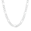 Thumbnail Image 1 of Made in Italy 6.5mm Diamond-Cut Figaro Chain Necklace in Solid Sterling Silver - 20&quot;