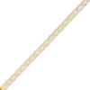 Thumbnail Image 1 of 2.5mm Diamond-Cut Pavé Mariner Chain Anklet in 10K Semi-Solid Gold - 10&quot;