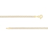 Thumbnail Image 2 of 2.5mm Diamond-Cut Pavé Mariner Chain Anklet in 10K Semi-Solid Gold - 10&quot;