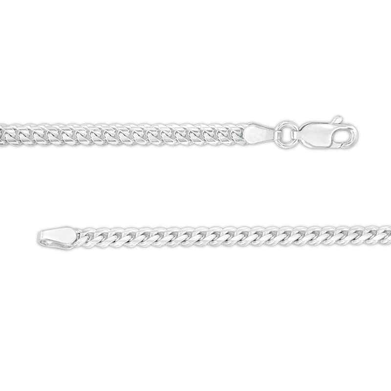 Made in Italy 3.3mm Cuban Curb Chain Anklet in Solid Sterling Silver - 10"