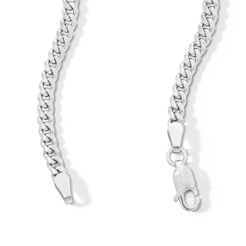 Main Image 3 of Made in Italy 3.3mm Cuban Curb Chain Necklace in Solid Sterling Silver - 16&quot;