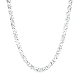 Made in Italy 3.96mm Cuban Curb Chain Necklace in Solid Sterling Silver - 18&quot;