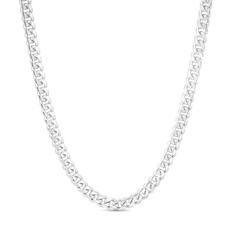 Main Image 1 of Made in Italy 3.96mm Cuban Curb Chain Necklace in Solid Sterling Silver - 18&quot;