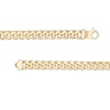 Thumbnail Image 2 of Made in Italy 6.35mm Cuban Chain Necklace in Semi-Solid Sterling Silver with 10K Gold Plate - 20&quot;