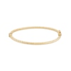 Thumbnail Image 1 of 3mm Hammered Bangle Bracelet in Sterling Silver with 10K Gold Plate