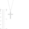 Thumbnail Image 1 of 1/20 CT. T.W. Diamond Cross Necklace in Sterling Silver