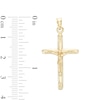 Thumbnail Image 2 of Small Crucifix Necklace Charm in 10K Hollow Gold