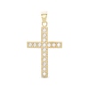 Thumbnail Image 1 of Cubic Zirconia Cross Necklace Charm in 10K Gold