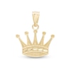 Thumbnail Image 1 of Small Crown Necklace Charm in 10K Gold