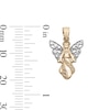 Thumbnail Image 4 of Filigree Wing Angel Necklace Charm in 10K Gold