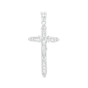 Thumbnail Image 0 of Cubic Zirconia Crucifix Necklace Charm in Sterling Silver