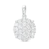 Thumbnail Image 0 of Cubic Zirconia Round Cluster Necklace Charm in Sterling Silver