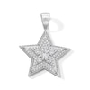 Thumbnail Image 1 of Cubic Zirconia Large Star Necklace Charm in Sterling Silver