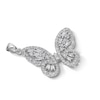 Thumbnail Image 3 of Cubic Zirconia Medium Butterfly Necklace Charm in Sterling Silver