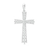 Thumbnail Image 1 of Cubic Zirconia Cross Necklace Charm in Sterling Silver