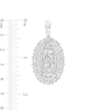 Thumbnail Image 1 of Cubic Zirconia Our Lady of Guadalupe Necklace Charm in Sterling Silver