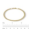 Thumbnail Image 2 of 10K Hollow Gold Curb Chain Bracelet