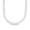 Thumbnail Image 0 of Made in Italy 8mm Herringbone Chain Necklace in Solid Sterling Silver - 18"