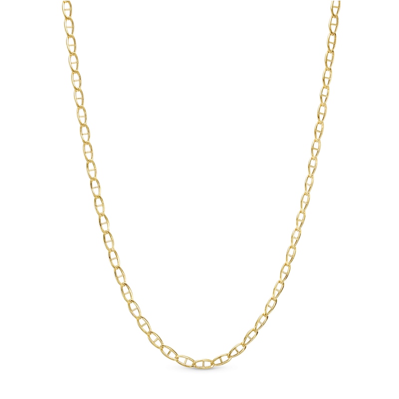 2.5mm Mariner Chain Necklace in 10K Hollow Gold - 15"