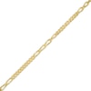 Thumbnail Image 0 of 10K Gold Fancy Figaro Anklet Made in Italy