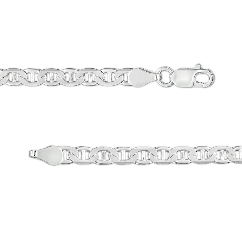 Made in Italy 3.5mm Diamond-Cut Mariner Chain Necklace in Solid Sterling Silver - 20"