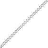 Thumbnail Image 1 of Sterling Silver Diamond-Cut Bead Chain Anklet Made in Italy