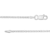 Thumbnail Image 2 of Sterling Silver Diamond-Cut Bead Chain Anklet Made in Italy