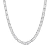 Thumbnail Image 1 of Cubic Zirconia Baguette Necklace in Solid Sterling Silver - 20&quot;