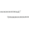 Thumbnail Image 2 of Cubic Zirconia Baguette Necklace in Solid Sterling Silver - 20&quot;