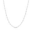 Thumbnail Image 1 of ​​​​​​​Made in Italy Diamond-Cut Figaro Chain Necklace in Solid Sterling Silver - 18&quot;