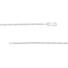 Thumbnail Image 2 of Sterling Silver Diamond-Cut Figaro Chain Made in Italy - 18&quot;