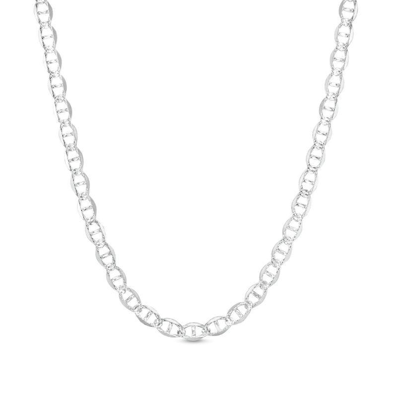 Made in Italy Diamond-Cut Mariner Chain Necklace in Solid Sterling ...