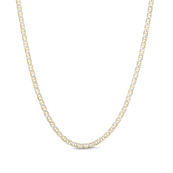 Made in Italy Diamond-Cut Mariner Chain Necklace in 10K Semi-Solid Gold