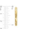 Thumbnail Image 2 of 30mm Square Diamond-Cut Hoop Earrings in 10K Tube Gold