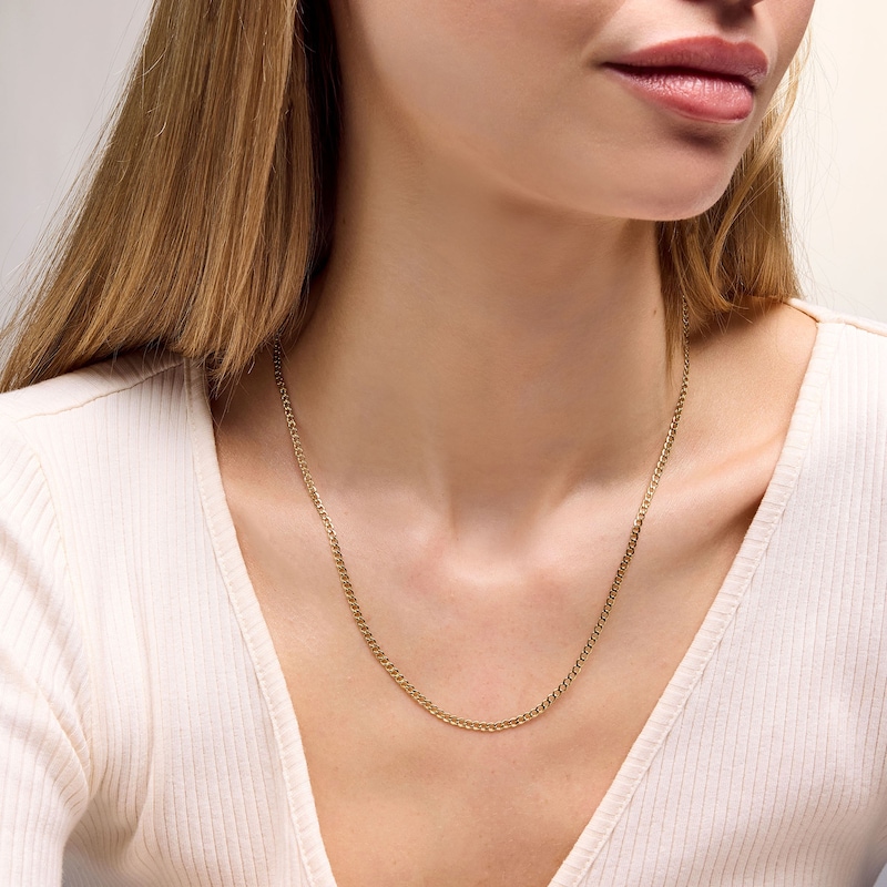 Main Image 2 of ​​​​​​​Made in Italy Diamond-Cut Mariner Chain Necklace in 10K Semi-Solid Gold - 22&quot;