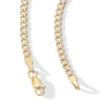 Thumbnail Image 3 of 10K Semi-Solid Gold Diamond-Cut Mariner Chain Made in Italy - 22&quot;