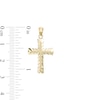 Thumbnail Image 2 of Diamond-Cut Chevron Cross Necklace Charm in 10K Gold