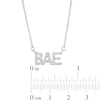 Thumbnail Image 2 of Cubic Zirconia Pavé Bae Pendant Necklace in Sterling Silver