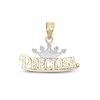 Thumbnail Image 0 of Preciosa Crown Two-Tone Necklace Charm in 10K Gold